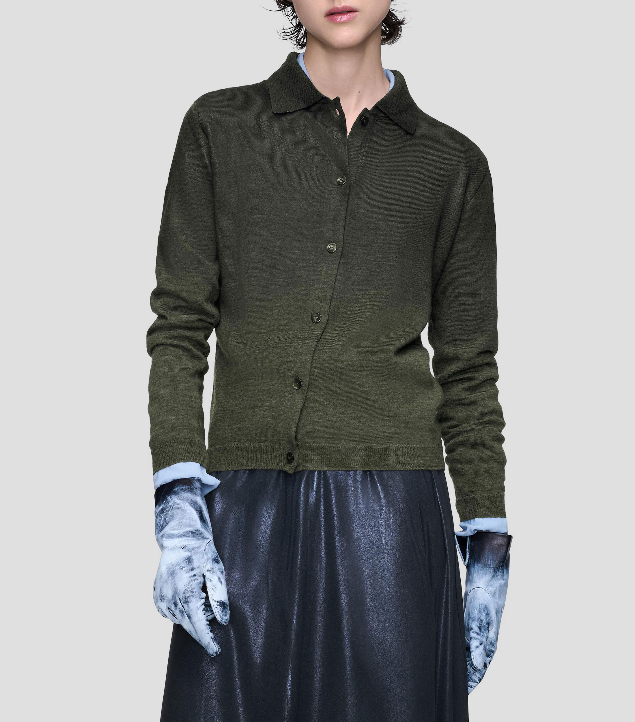 Cárdigan liso Mujer